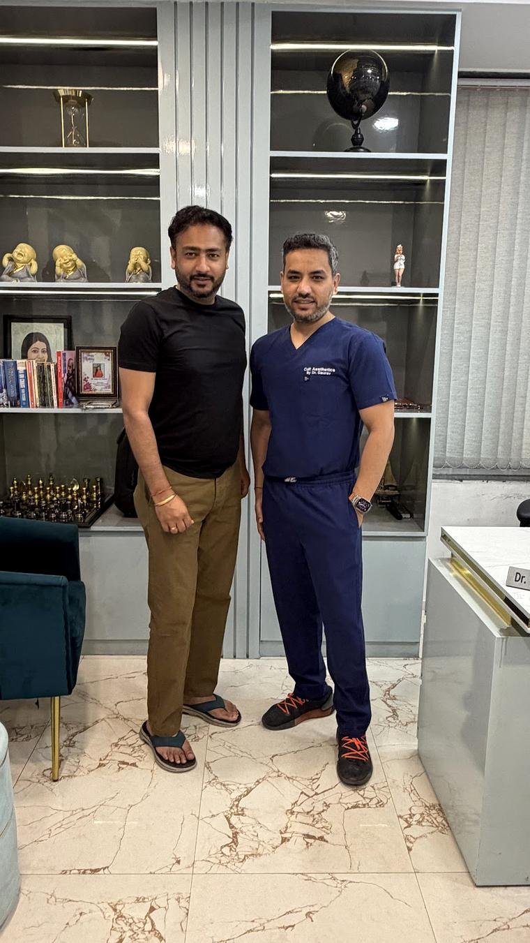 The Cult Aesthetics hair transplant team with Dr Gaurav Solanki