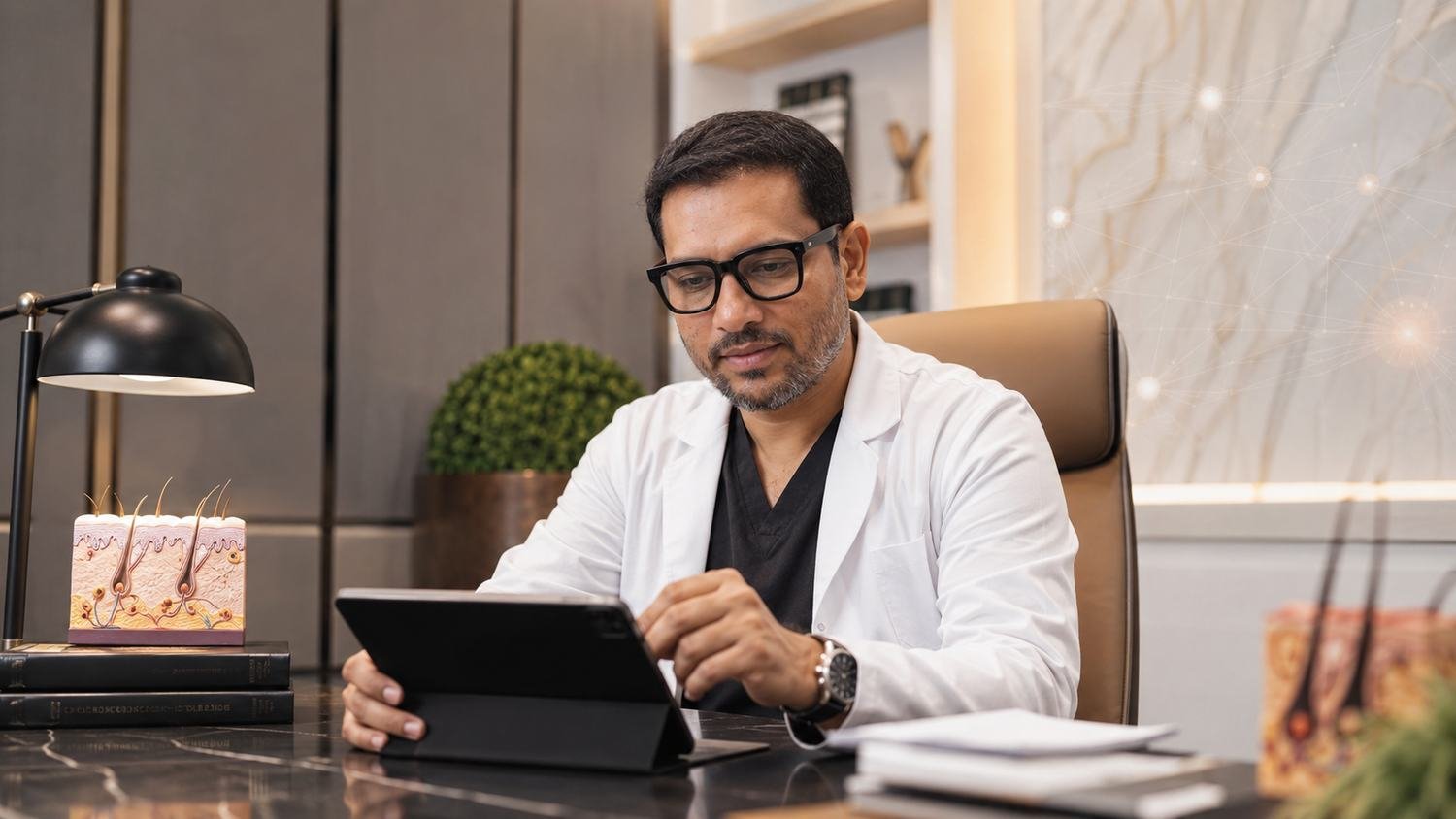 Hairline mapping and surgical planning at Cult Aesthetics Gurgaon